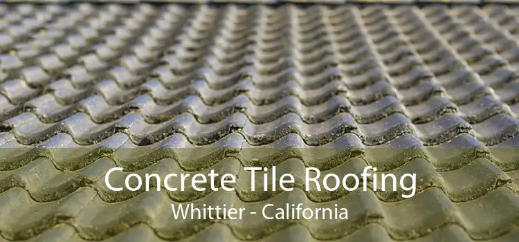 Concrete Tile Roofing Whittier - California