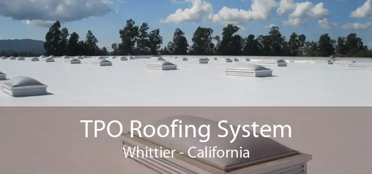 TPO Roofing System Whittier - California